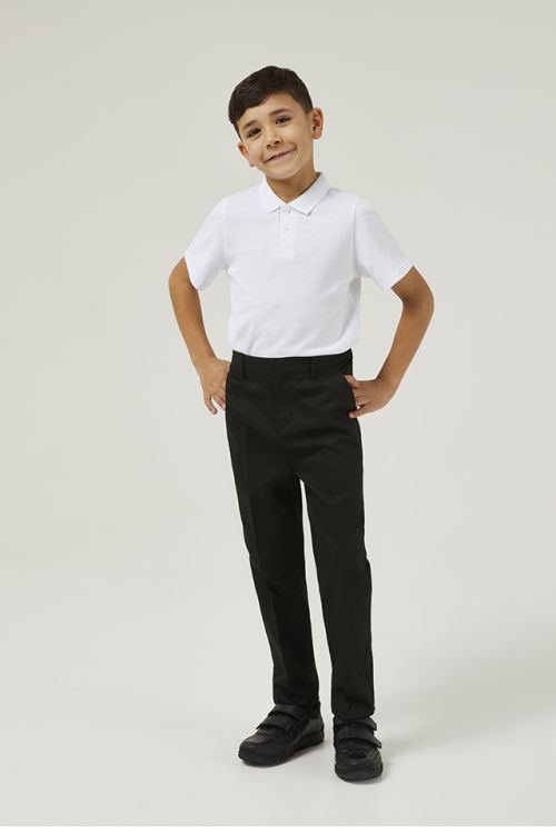 Junior Boys' Fit Straight Leg Durable School Trousers (3-12 Years)