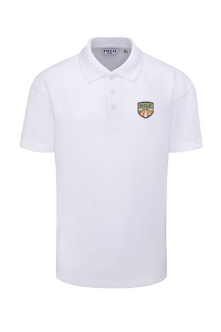 White Short Sleeve Polo Shirt