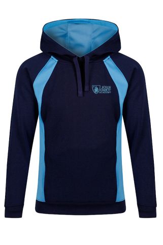 AKOA hoody badged with John Cabot Academy logo