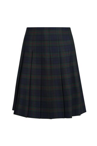 Senior stitch down pleat tartan skirt