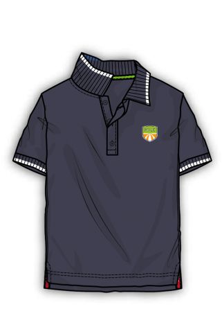 Boys Navy Short Sleeve Polo