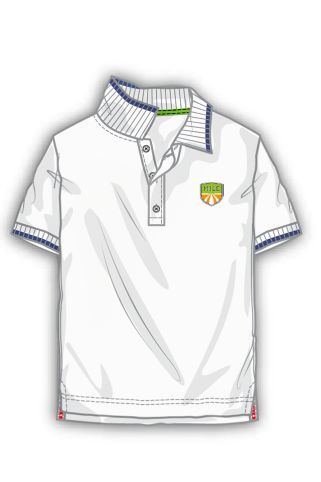 Boys White Short Sleeve Polo