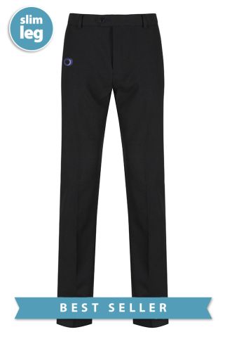 BOYS OUTWOOD SENIOR SLIM LEG TROUSER with Outwood Academy logo