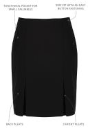 Trutex Black Senior Girls Stitch Down Pleat School Skirt